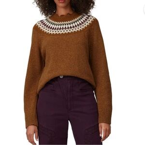 Sea New York Fair Isle Knit Wool Sweater